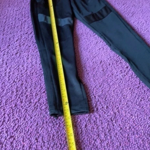 NWT Adidas soccer track training joggers skinny pants unisex black on black XS - Picture 5 of 10